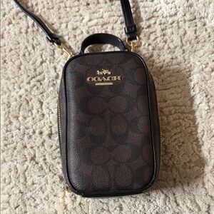 Coach Dark Brown Mini Crossbody Bag